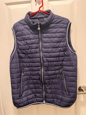 Guru, Zip Front Down Vest navy blue, size XXXL